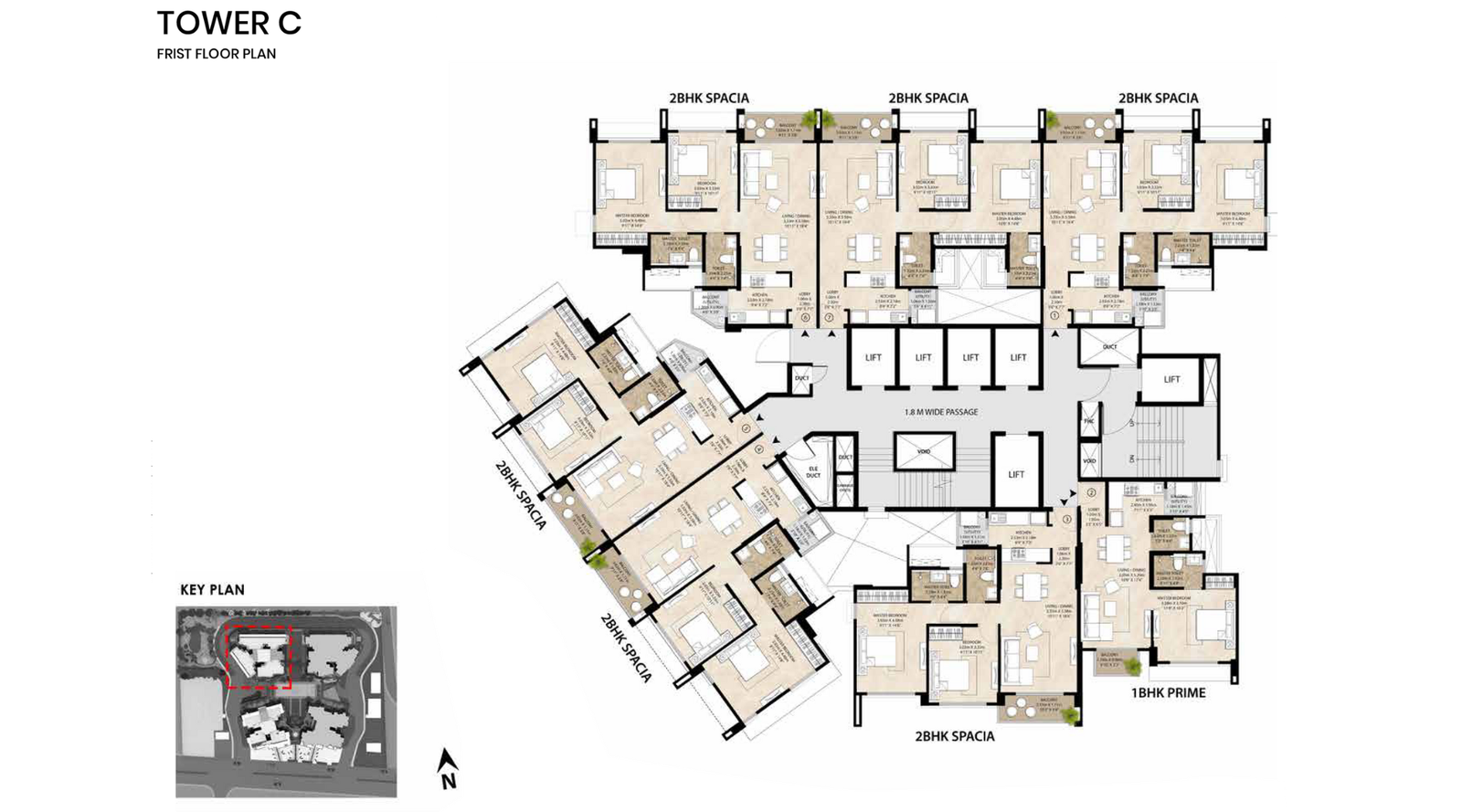 Mahindra-Nestalgia-Typical-Floor-Plan-C Wing
